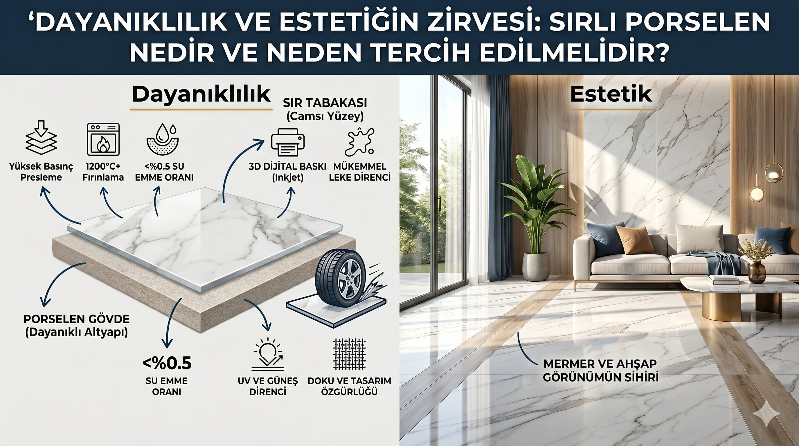 Dayanıklılık ve Estetiğin Zirvesi: Sırlı Porselen Nedir ve Neden Tercih Edilmelidir?