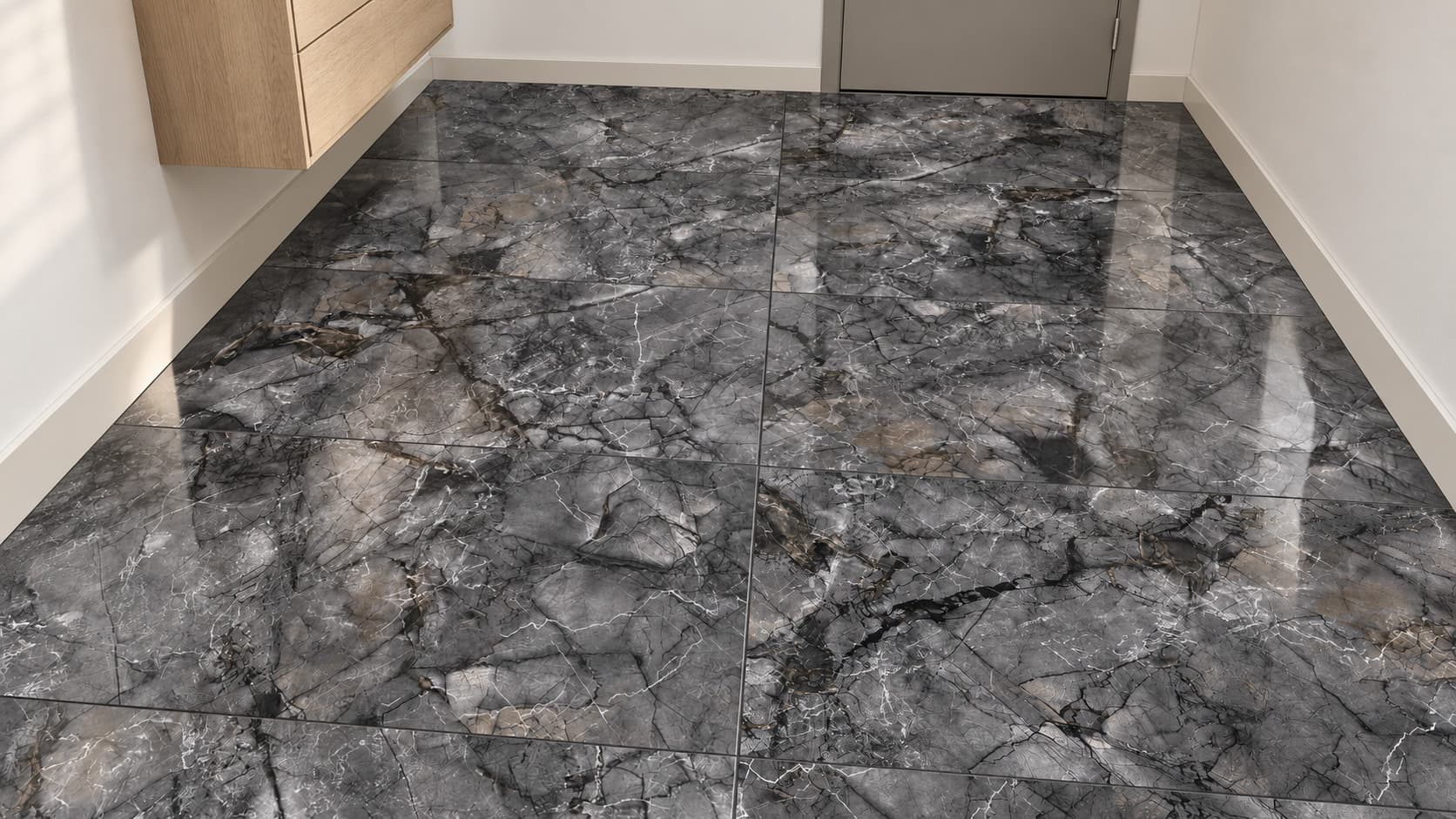 ELEGANT 60x120 mermer görünüm granit — Anka (zeminde döşeli görünüm) | Öksüz Seramik Hatay