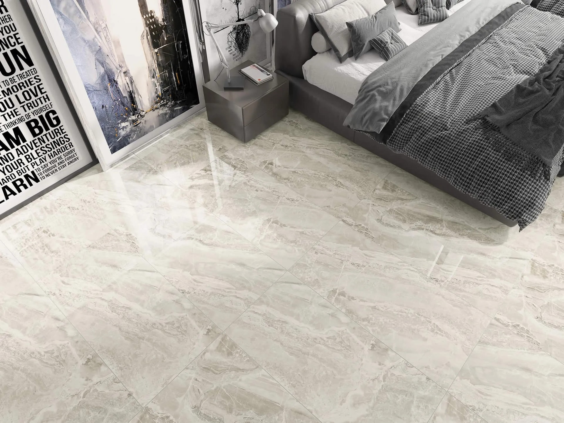 KEOPS LATTE 60x120 parlak granit — NG Kütahya (zeminde döşeli görünüm) | Öksüz Seramik Hatay
