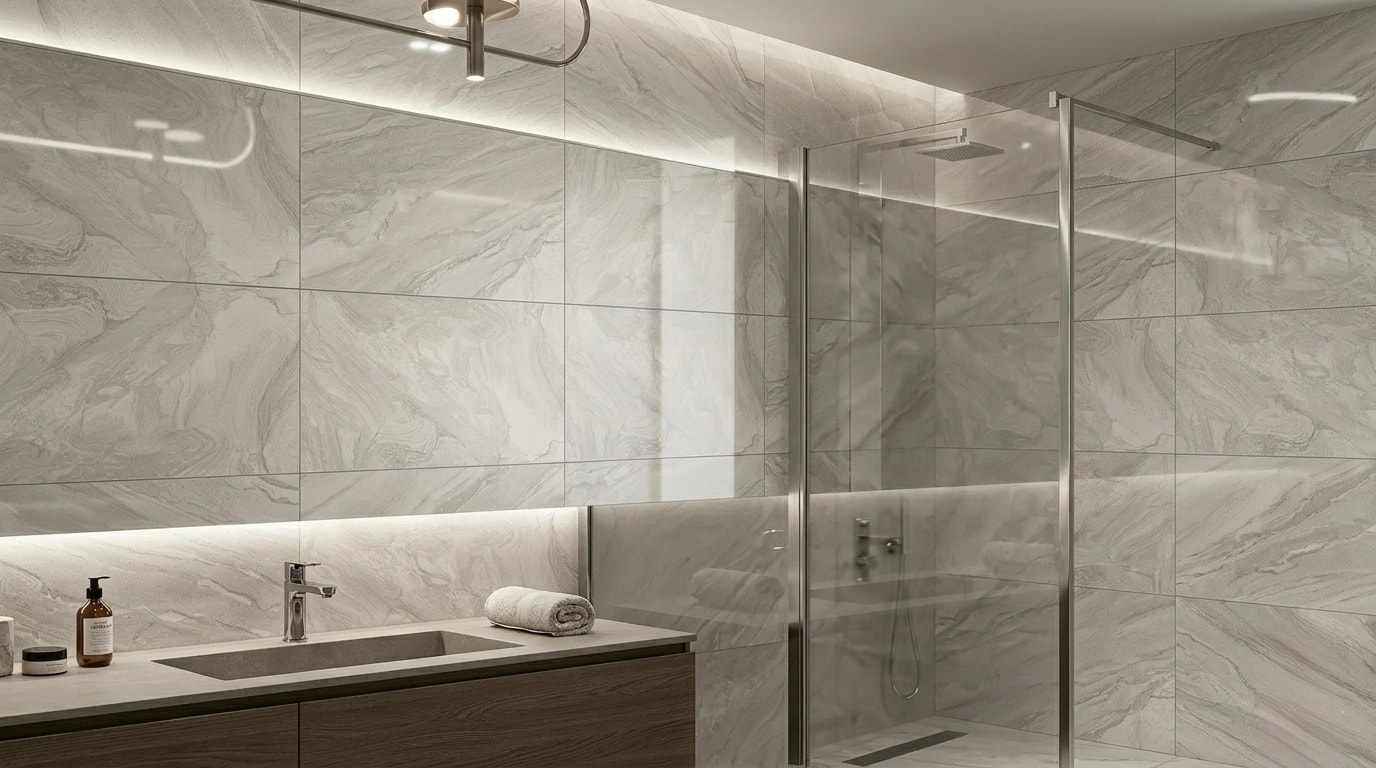 ATLANTİS 60x120 mermer görünüm granit — NG Kütahya (duvarda döşeli görünüm) | Öksüz Seramik Hatay