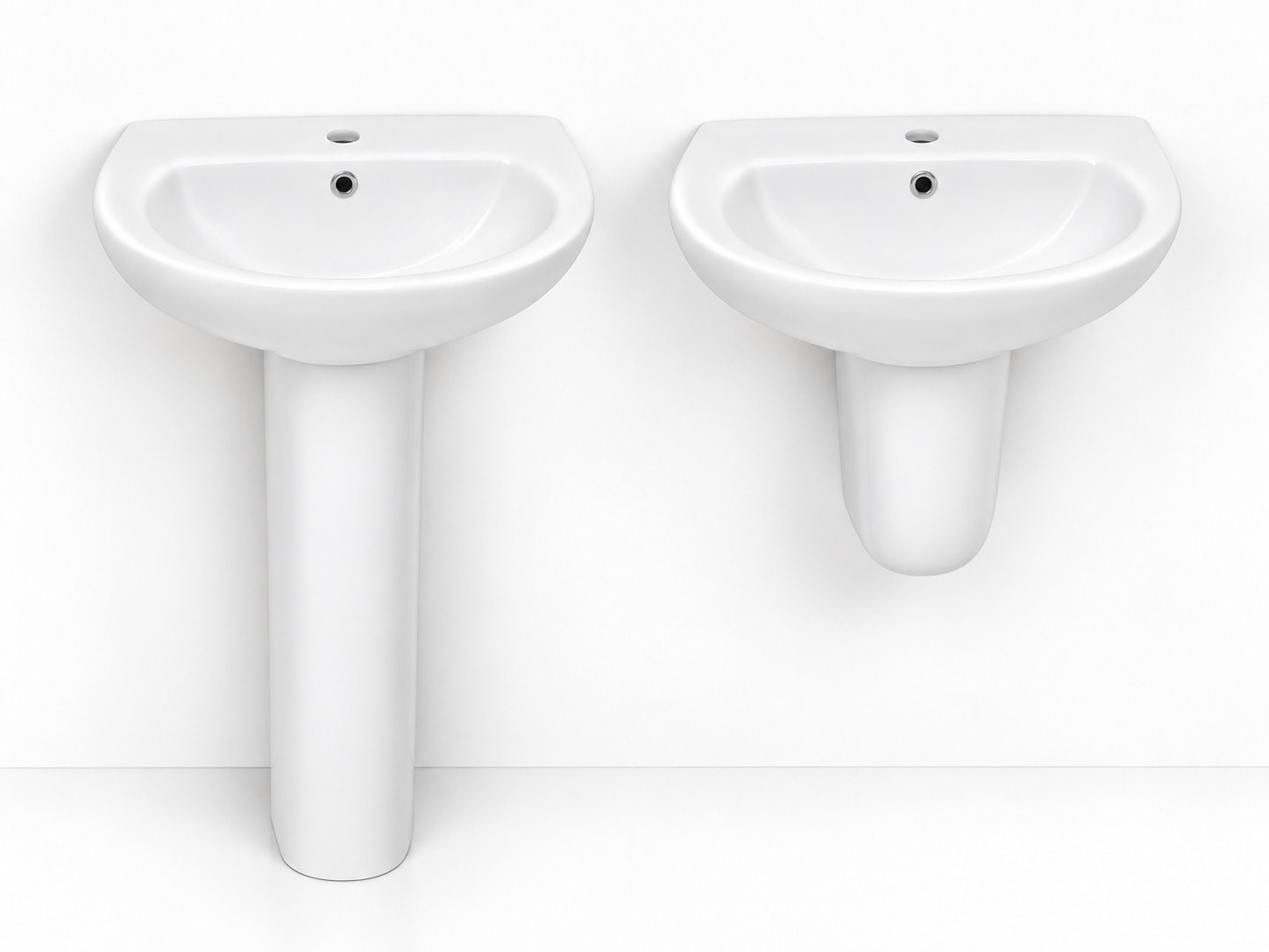 Tam ve Yarım Ayaklı Lavabo